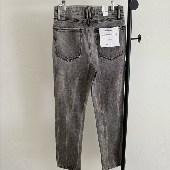 Good American Good Boy Grey High Rise Jeans NWT - Picture 2 of 8